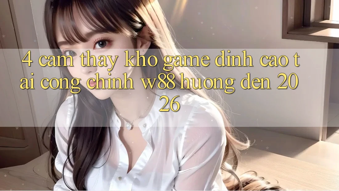 4. Cảm thấy Kho Game Đỉnh Cao Tại Cổng Chính W88 Hướng Đến 2026 4. Cảm thấy Kho Game Đỉnh Cao Tại Cổng Chính W88 Hướng Đến 2026