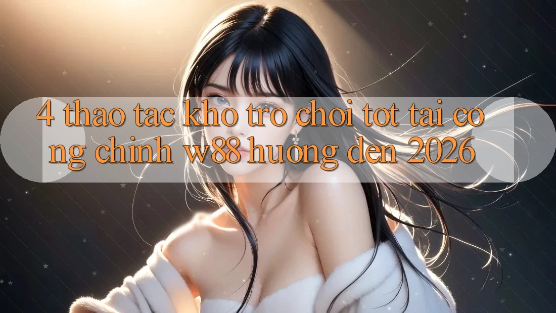 4. Thao tác Kho Trò chơi Tốt Tại Cổng Chính W88 Hướng Đến 2026 4. Thao tác Kho Trò chơi Tốt Tại Cổng Chính W88 Hướng Đến 2026