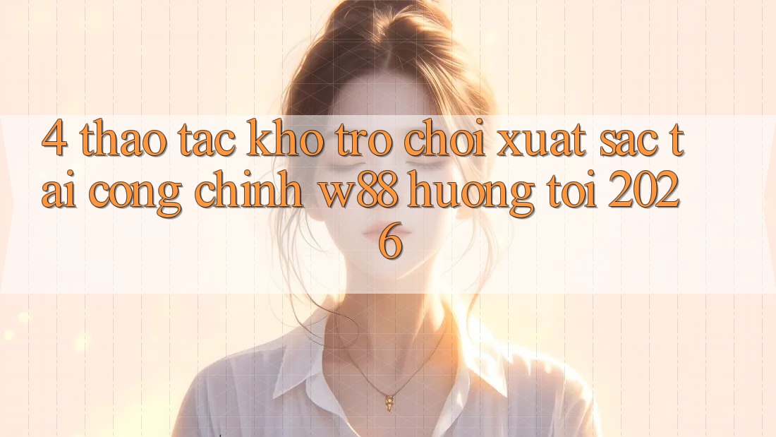 4. Thao tác Kho Trò chơi Xuất sắc Tại Cổng Chính W88 Hướng Tới 2026 4. Thao tác Kho Trò chơi Xuất sắc Tại Cổng Chính W88 Hướng Tới 2026