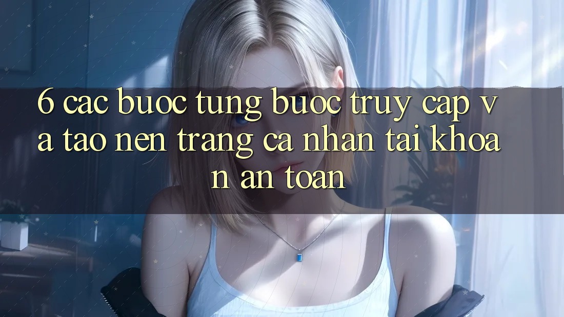 6. Các bước Từng Bước Truy Cập Và Tạo nên trang cá nhân Tài Khoản An Toàn 6. Các bước Từng Bước Truy Cập Và Tạo nên trang cá nhân Tài Khoản An Toàn