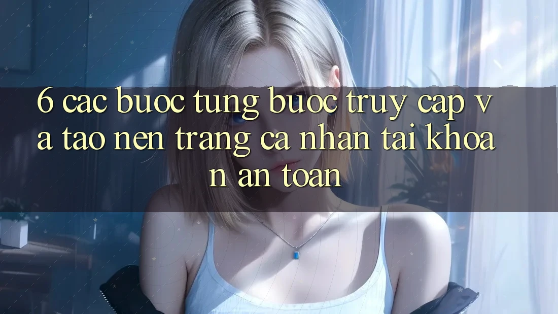 6. Các bước Từng Bước Truy Cập Và Tạo nên trang cá nhân Tài Khoản An Toàn 6. Các bước Từng Bước Truy Cập Và Tạo nên trang cá nhân Tài Khoản An Toàn