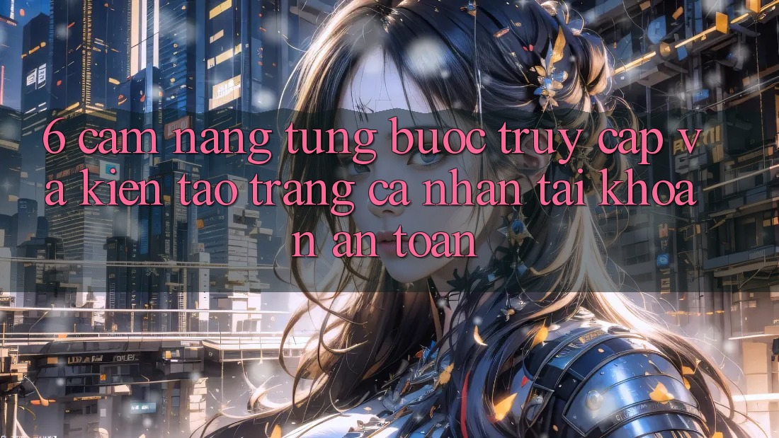 6. Cẩm nang Từng Bước Truy Cập Và Kiến tạo trang cá nhân Tài Khoản An Toàn 6. Cẩm nang Từng Bước Truy Cập Và Kiến tạo trang cá nhân Tài Khoản An Toàn