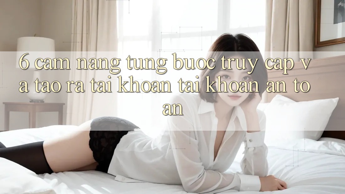 6. Cẩm nang Từng Bước Truy Cập Và Tạo ra tài khoản Tài Khoản An Toàn