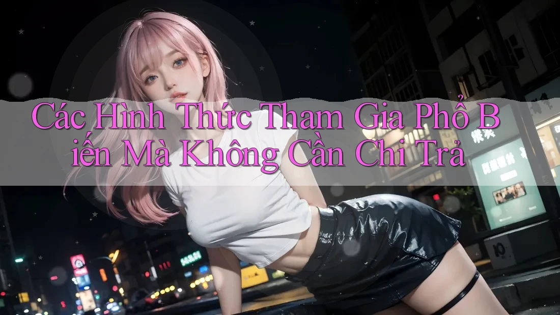 Các Hình Thức Tham Gia Phổ Biến Mà Không Cần Chi Trả Các Hình Thức Tham Gia Phổ Biến Mà Không Cần Chi Trả