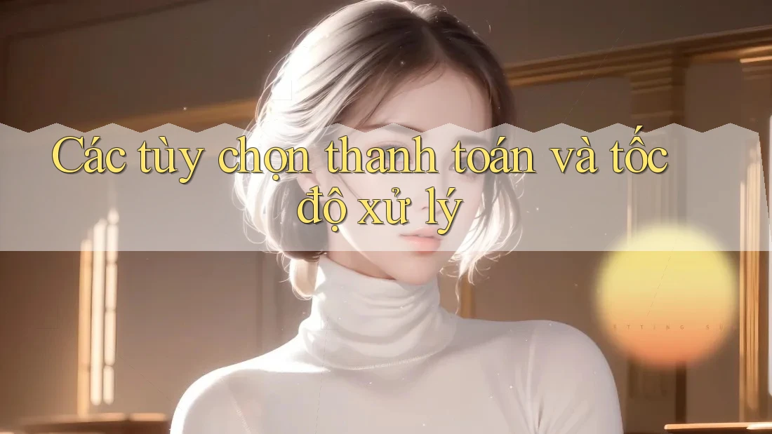 Các tùy chọn thanh toán và tốc độ xử lý Các tùy chọn thanh toán và tốc độ xử lý