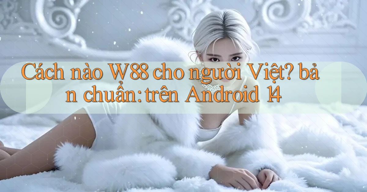 Cách nào W88 cho người Việt bản chuẩn trên Android 14
