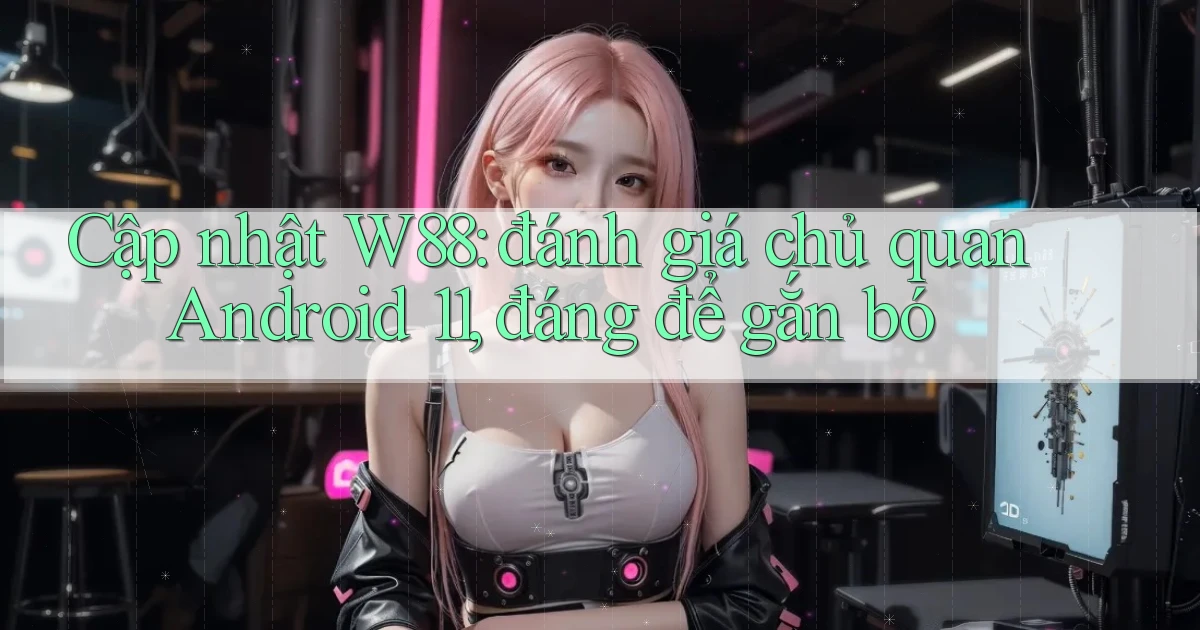 Cập nhật W88 đánh giá chủ quan Android 11, đáng để gắn bó