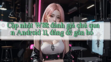 Cập nhật W88 đánh giá chủ quan Android 11, đáng để gắn bó