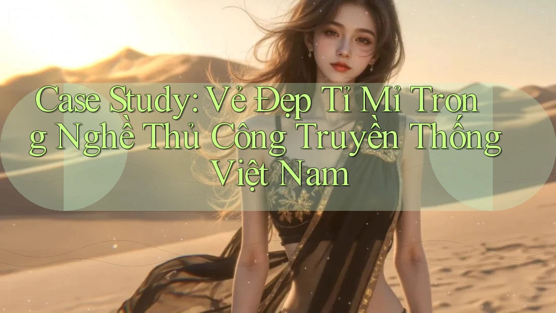 Case Study: Vẻ Đẹp Tỉ Mỉ Trong Nghề Thủ Công Truyền Thống Việt Nam