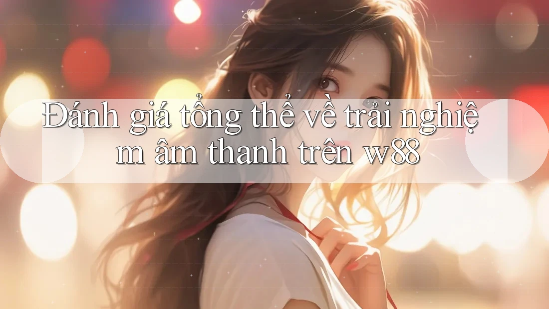 Đánh giá tổng thể về trải nghiệm âm thanh trên w88 Đánh giá tổng thể về trải nghiệm âm thanh trên w88
