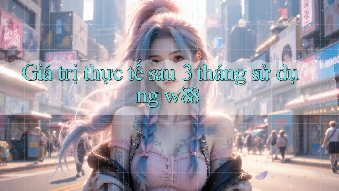 Giá trị thực tế sau 3 tháng sử dụng w88