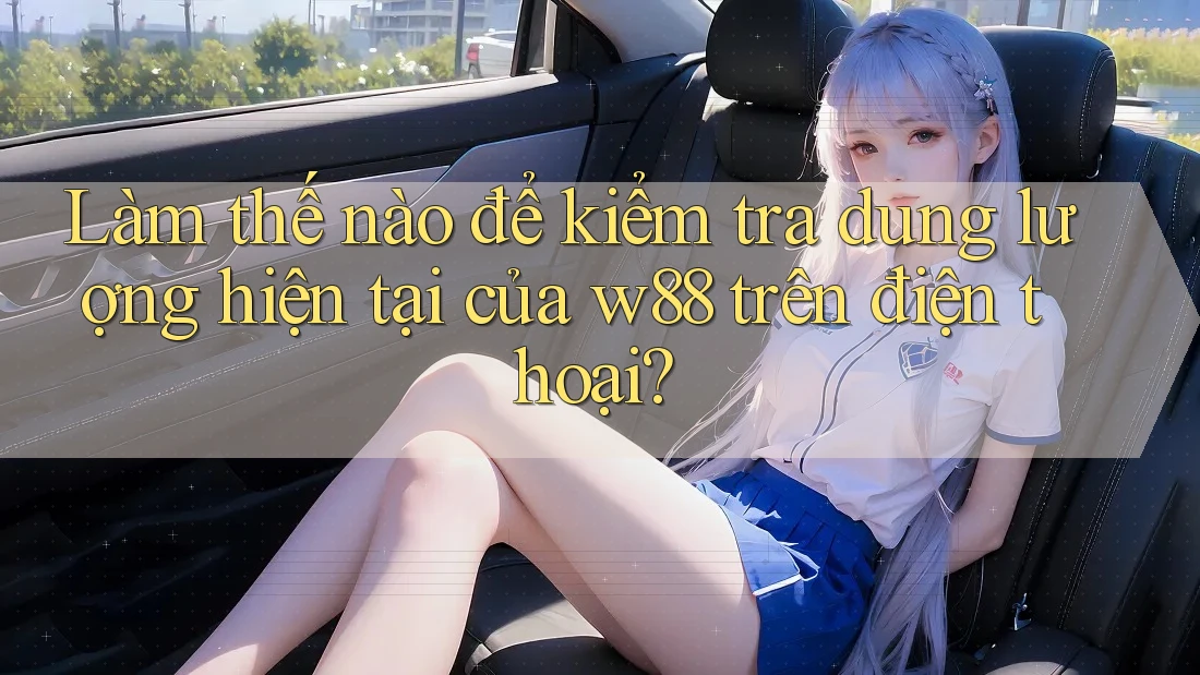 Làm thế nào để kiểm tra dung lượng hiện tại của w88 trên điện thoại? Làm thế nào để kiểm tra dung lượng hiện tại của w88 trên điện thoại?