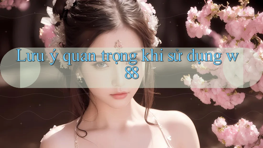 Lưu ý quan trọng khi sử dụng W88 Lưu ý quan trọng khi sử dụng W88