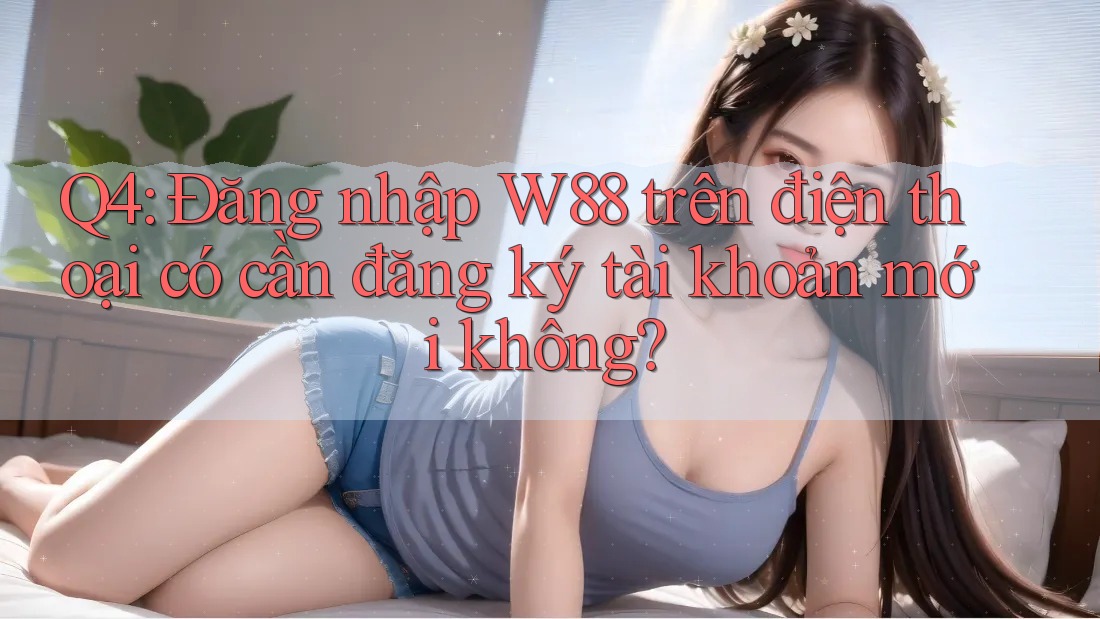 Q4: Đăng nhập W88 trên điện thoại có cần đăng ký tài khoản mới không? Q4: Đăng nhập W88 trên điện thoại có cần đăng ký tài khoản mới không?
