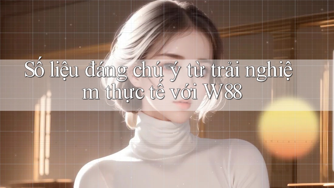 Số liệu đáng chú ý từ trải nghiệm thực tế với w88 Số liệu đáng chú ý từ trải nghiệm thực tế với w88