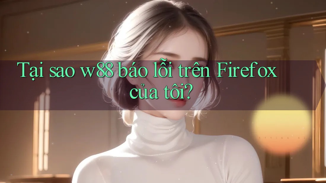 Tại sao w88 báo lỗi trên Firefox của tôi?