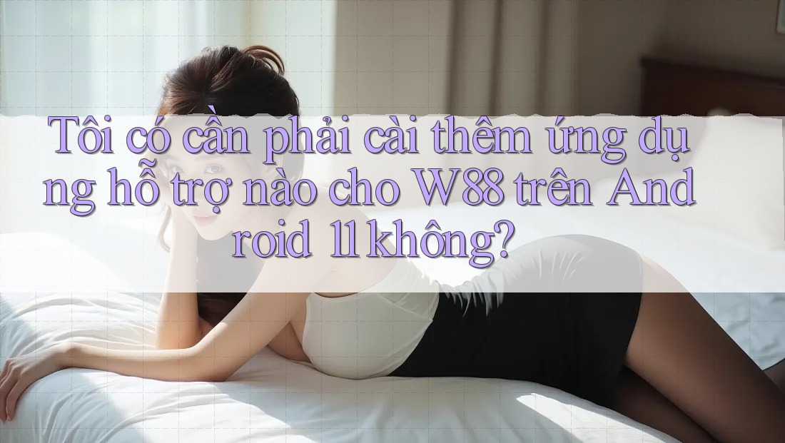 Tôi có cần phải cài thêm ứng dụng hỗ trợ nào cho W88 trên Android 11 không? Tôi có cần phải cài thêm ứng dụng hỗ trợ nào cho W88 trên Android 11 không?