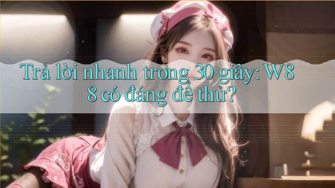 Trả lời nhanh trong 30 giây: W88 có đáng để thử? Trả lời nhanh trong 30 giây: W88 có đáng để thử?