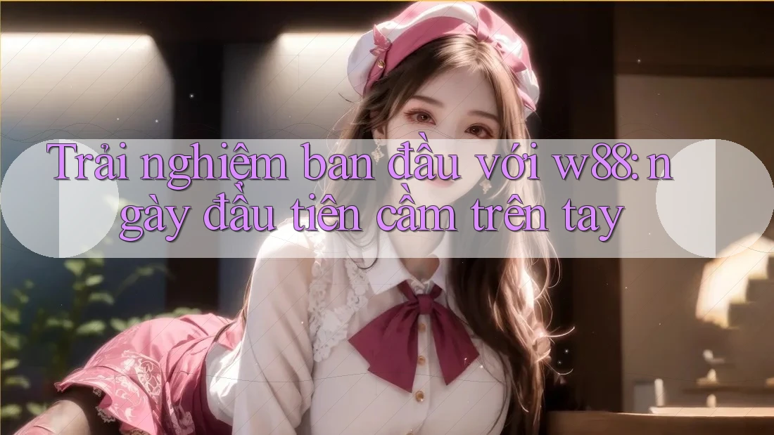 Trải nghiệm ban đầu với w88: ngày đầu tiên cầm trên tay Trải nghiệm ban đầu với w88: ngày đầu tiên cầm trên tay