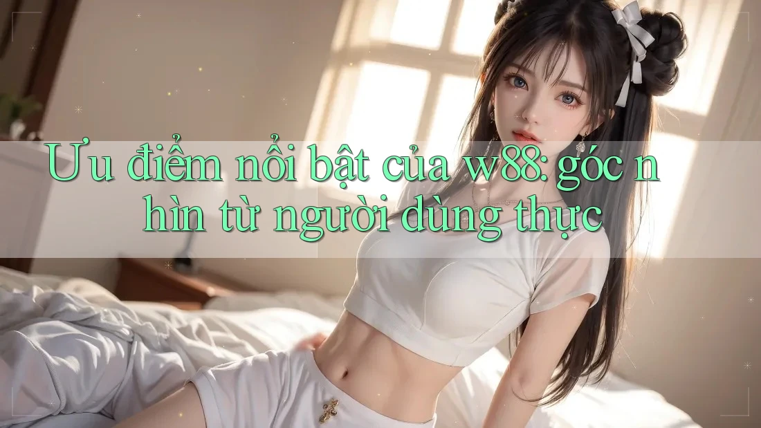 Ưu điểm nổi bật của w88: góc nhìn từ người dùng thực Ưu điểm nổi bật của w88: góc nhìn từ người dùng thực