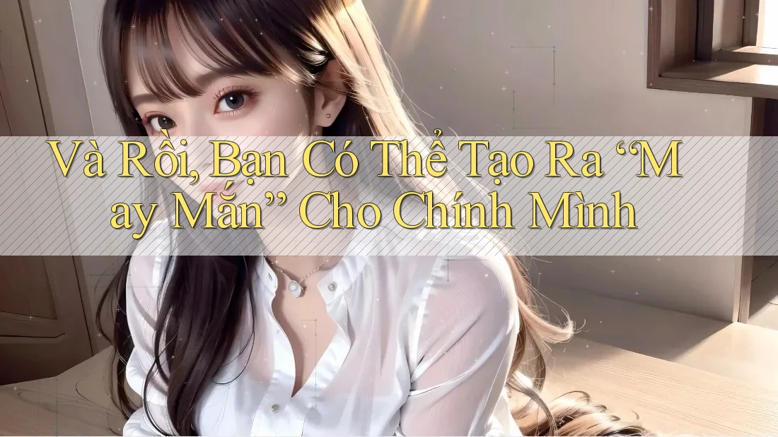 Và Rồi, Bạn Có Thể Tạo Ra “May Mắn” Cho Chính Mình Và Rồi, Bạn Có Thể Tạo Ra “May Mắn” Cho Chính Mình