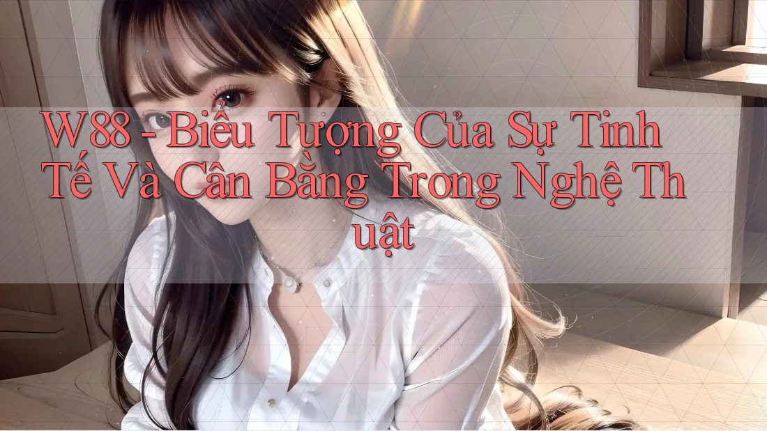 W88 - Biểu Tượng Của Sự Tinh Tế Và Cân Bằng Trong Nghệ Thuật