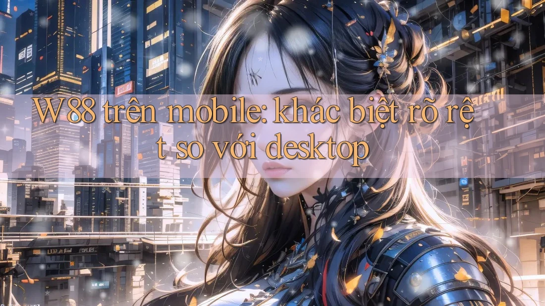 W88 trên mobile: khác biệt rõ rệt so với desktop